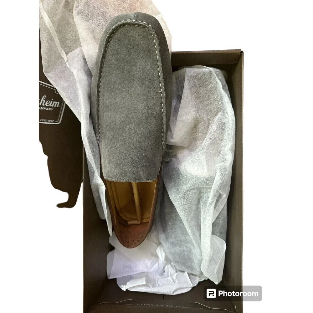 Florsheim Talladega Venetian Men’s Gray Loafer Suede‎ Shoes Size 13M EEUC luxury